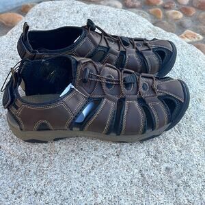 Khombu Size 11 M HAL Brown Fisherman Closed Toe Sandals New Men\'s Shoes Khombu Men main image 3